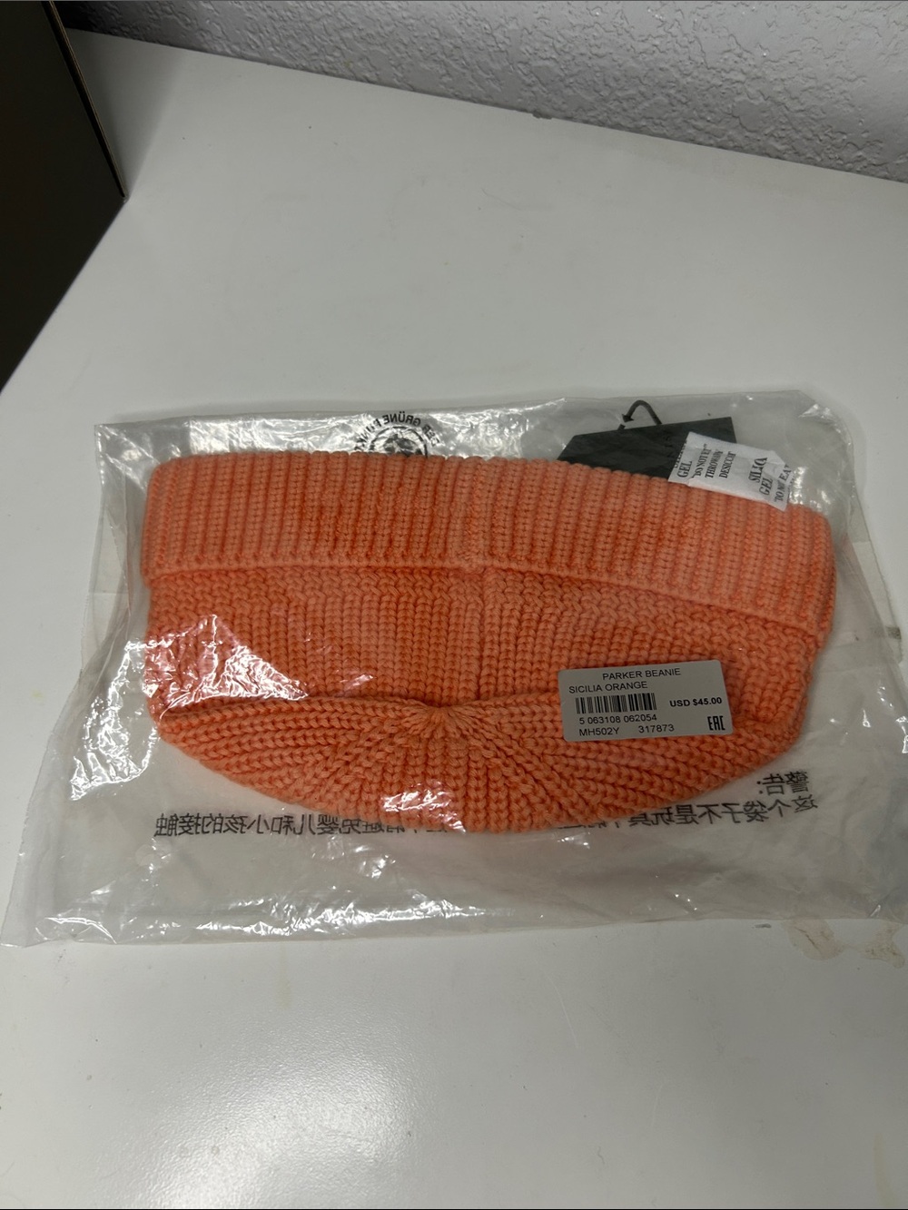 All Saints Coral Knit Fold Cuff Beanie